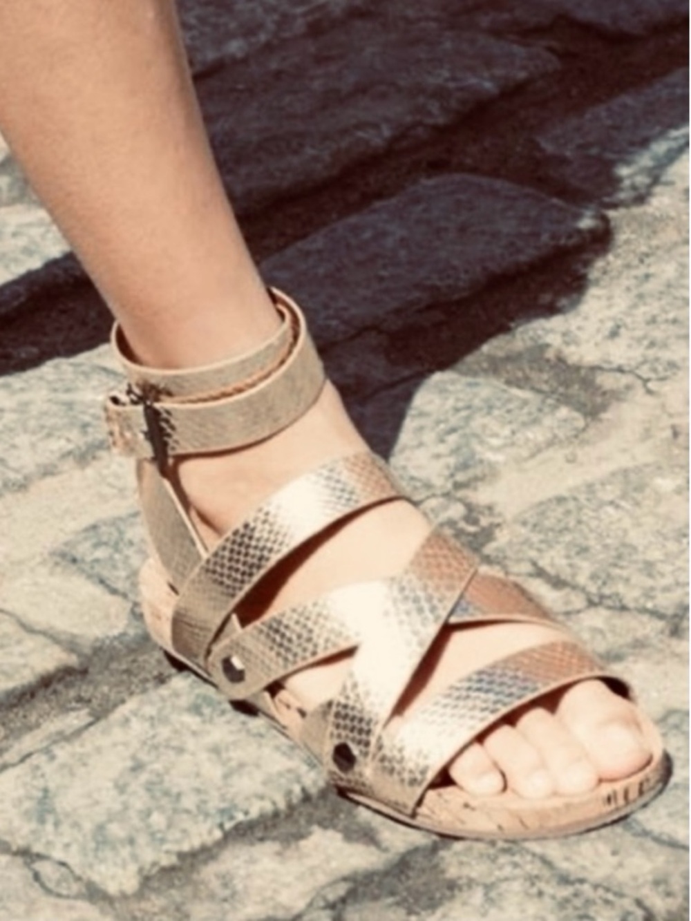 Rebecca Minkoff Tristen Metallic Gladiator Sandal - Picture 10 of 13